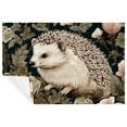 thumbnail image 1 of Hedgehog Custom Microfiber Throw Blanket - Soft and Warm Printed Throw Blanket Lightweight for Sofa, Bed, Couch, Office, Camping, 1 of 6