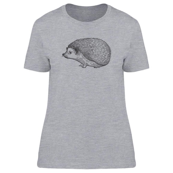 Hedgehog Design T-Shirt Women -Image by Shutterstock, Female x-Large