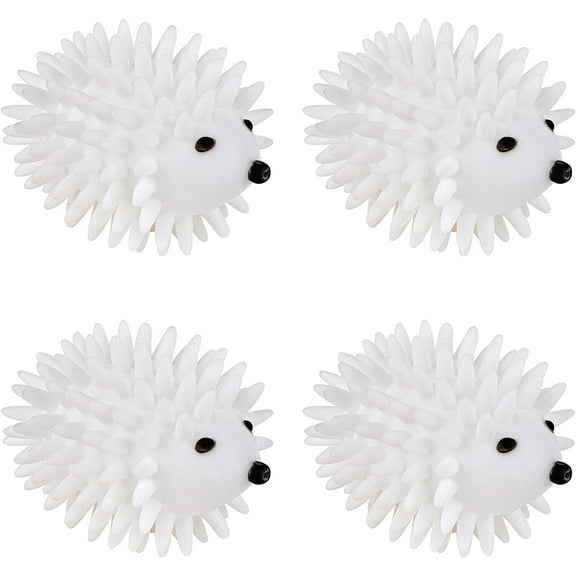 Hedgehog Dryer Balls - Natural alternative to dryer sheets and fabric softeners. The reusable hedgehog dryer ball reduces drying time, fewer clothes wrinkles and less static cling. (4-PACK)