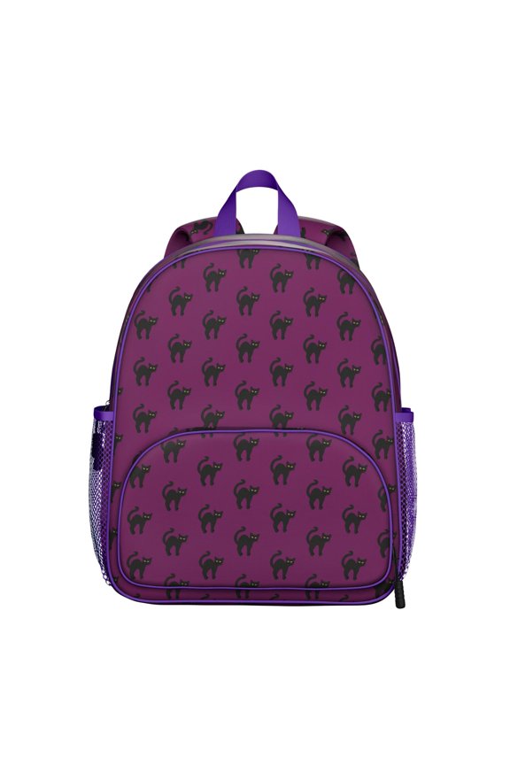 Hedgehog Floral Print Ergonomic School Backpack - Waterproof Student Daypack with Spine-Friendly Design & Adjustable Straps