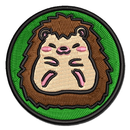 Hedgehog Full Body Applique Multi-Color Embroidered Iron-On Patch - 2.5 Inch Small