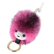 Hedgehog Key Holder Bag Decors With Soft Mink Hair Craftsmanship Hedgehog Car Decoration Charm