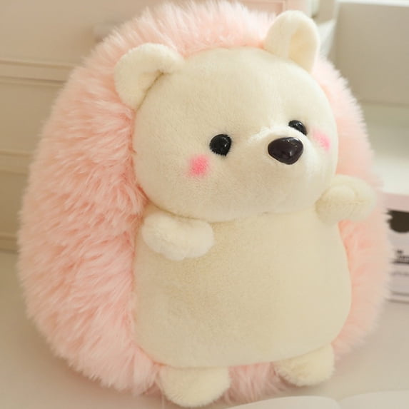 Hedgehog Keychain Stuffed Animal Pendant Keyring Backpack Handbag Hanging Keyring Key Holder Christmas Goodie Bag Suffer Present(Pink,9.8")