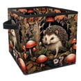 thumbnail image 1 of Hedgehog Large Capacity Foldable Storage Bin Box Cubes with Handle, 10.8"x10.5"x10.6, 1 of 6
