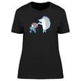 thumbnail image 1 of Hedgehog Mom And Baby Cartoon T-Shirt Women -Image by Shutterstock, Female x-Large, 1 of 2