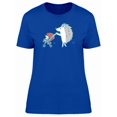 thumbnail image 1 of Hedgehog Mom And Baby Cartoon Tee Women's -Image by Shutterstock, 1 of 1