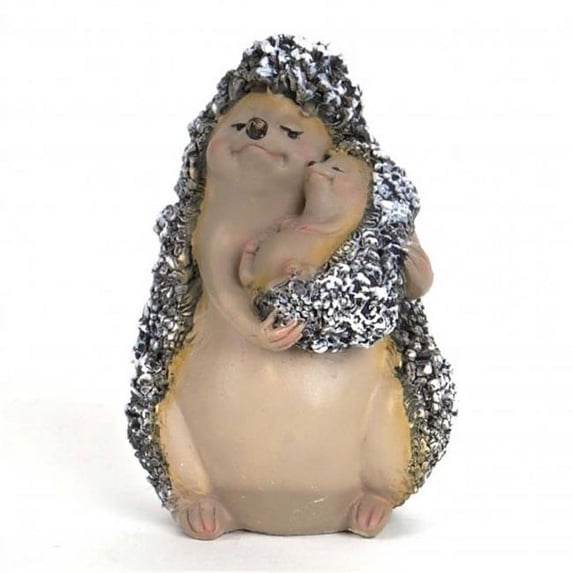 Hedgehog Mommy, Baby Figurine - 2.4 x 2.2 x 3.3 in.