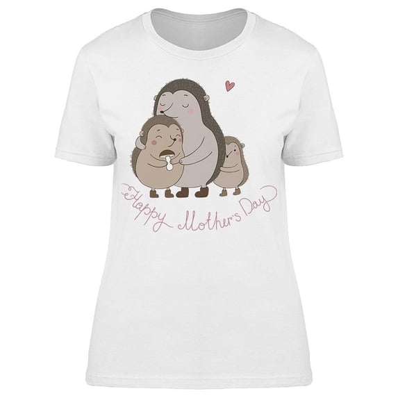 Hedgehog Mothers Day Drawing Tee Women's -Image by Shutterstock