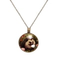 thumbnail image 1 of Hedgehog Necklace Personalized Custom Photo Round Pendant Adjustable Stainless Steel Necklaces with Gift Box for Men Women Mothers Valentine's Jewelry Gift, 1 of 6