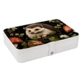 thumbnail image 1 of Hedgehog PU Leather Jewelry Box Display Case with Removable Compartment and Bracelet Holder - Portable Storage Container, 1 of 6