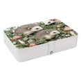 thumbnail image 1 of Hedgehog PU Leather Travel Jewelry Organizer Box with Removable Compartment and Bracelet Holder, 1 of 6