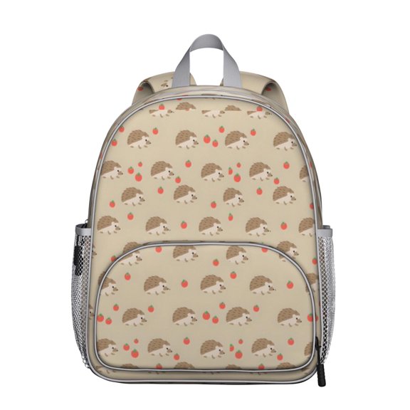 Hedgehog Pattern Backpack Backpack for School,Cute School Bag,Schoolbag with Adjustable Shoulder Straps & Padded Back,13.8"x11.4"x6"