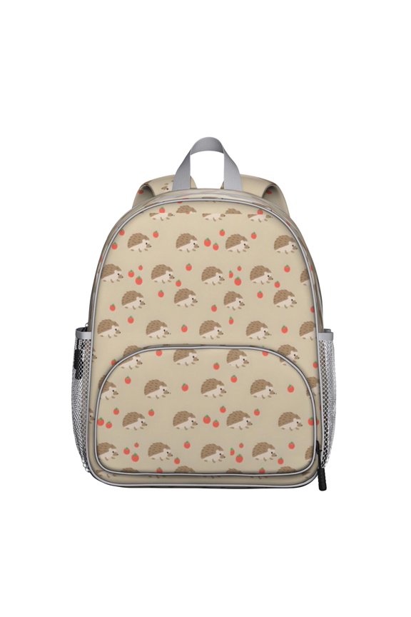 Hedgehog Pattern Backpack Backpack for School,Cute School Bag,Schoolbag with Adjustable Shoulder Straps & Padded Back,13.8"x11.4"x6"