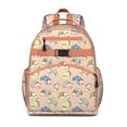 thumbnail image 1 of Hedgehog Pattern Backpack for School,Cute School Bag,Schoolbag with Adjustable Shoulder Straps & Padded Back,15.25"x11.5"x5.25", 1 of 6