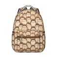 thumbnail image 1 of Hedgehog Pattern Backpack for School,Cute School Bag,Schoolbag with Adjustable Shoulder Straps & Padded Back,15.3"x11"x7.1".﻿, 1 of 6