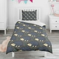 thumbnail image 1 of Hedgehog Pattern Duvet Cover and Pillowcase Set for Single Bedding, Bedroom Accessories for Kids Teens, 1 of 5