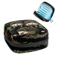 thumbnail image 1 of Hedgehog Period Pouch Sanitary Napkin Organizer Travel Storage Bag - Small Leather Pouch Included, 1 of 6