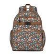 thumbnail image 1 of Hedgehog Pioneer Flower Backpack for School,Cute School Bag,Schoolbag with Adjustable Shoulder Straps & Padded Back,15.25"x11.5"x5.25", 1 of 6