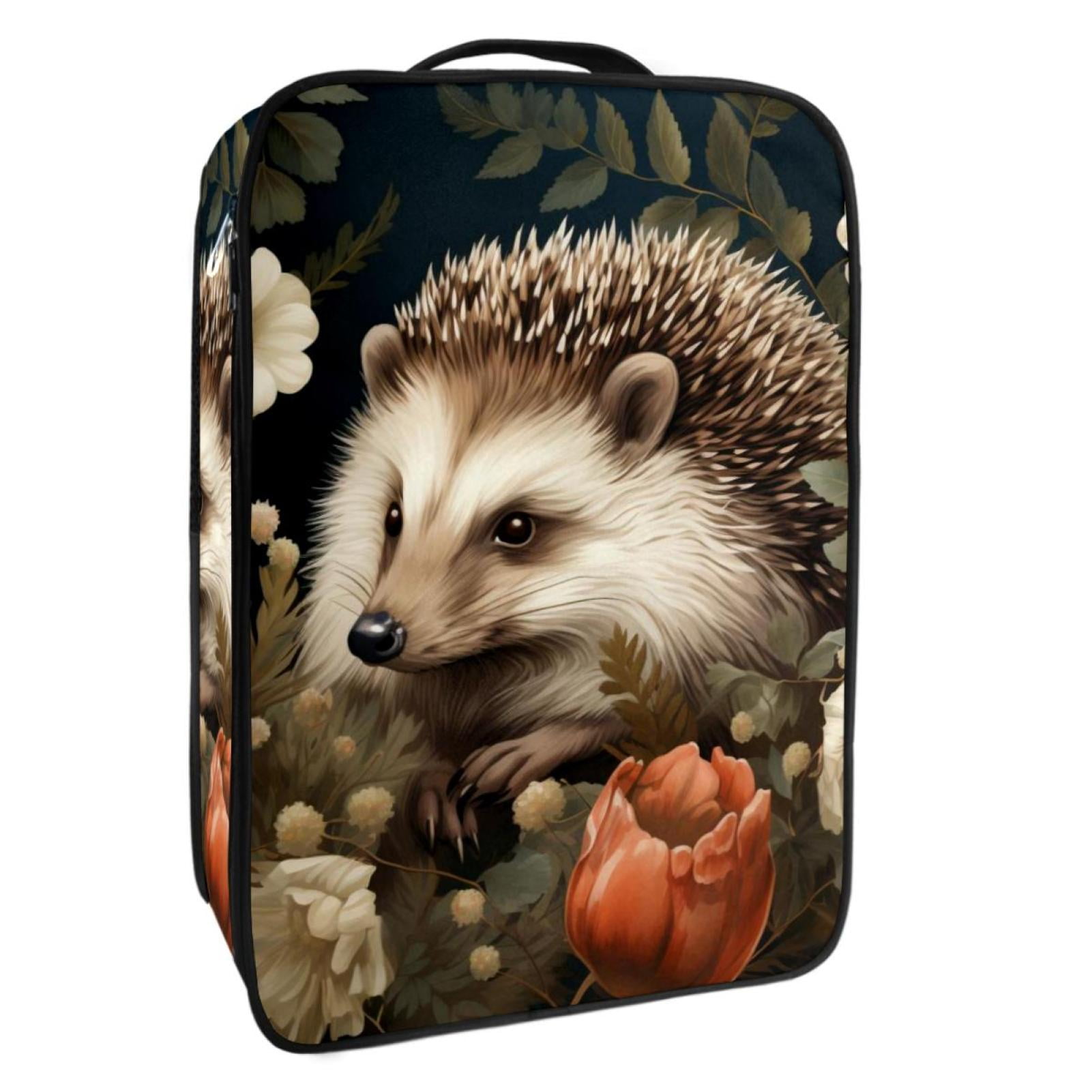 Hedgehog Polyester Shoe Boxes 23x31cm 9x12in - Storage Organizer for Shoes - Durable and Spacious Container for Footwear