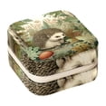 thumbnail image 1 of Hedgehog Portable Square Jewelry Box for Rings Earrings Necklaces Bracelets Girls Women Travel Organizer Decorative Display, 1 of 6
