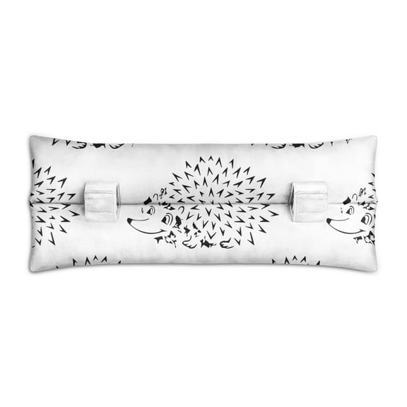 Hedgehog Print Post Surgery Seatbelt Pillow - Soft Mastectomy Cushion for Car with Floral Design, Chest Protector After Heart Surgery