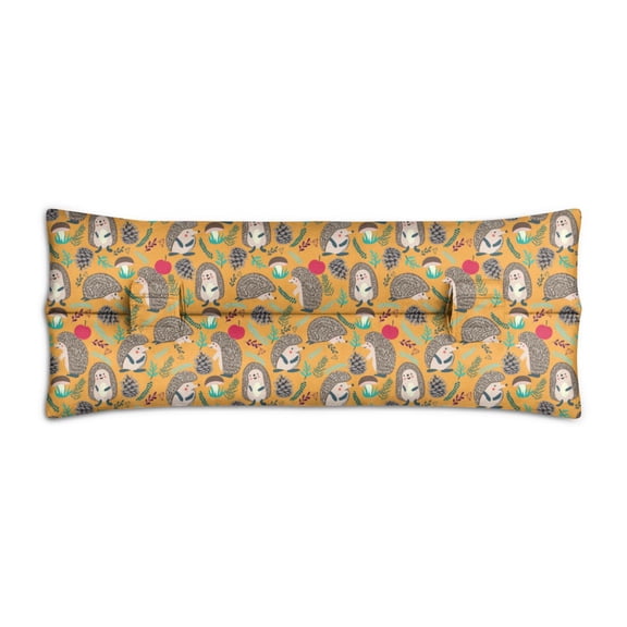 Hedgehog Print Post Surgery Seatbelt Pillow - Soft Mastectomy Cushion for Car with Floral Design, Chest Protector After Heart Surgery