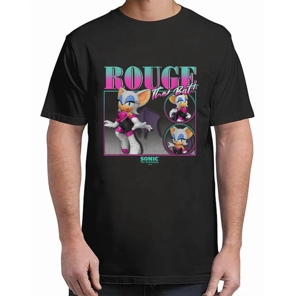 Hedgehog Rouge The Bat Vintage Portrait Unisex S-5Xl T-Shirt