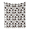 thumbnail image 1 of Hedgehog Soft Flannel Fleece Throw Blanket, Disorderly Pattern with Repetitive Cartoon Porcupine Characters, Cozy Plush for Indoor and Outdoor Use, 70" x 90", Seal Brown Pale Brown, by Ambesonne, 1 of 5