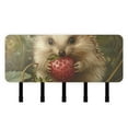thumbnail image 1 of Hedgehog Strawberry Mail Holder Organizer Wall Mount with Shelf Key Holder Key Rack with 5 Key Hooks for Wall Decorative, 1 of 6