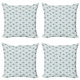 thumbnail image 1 of Ambesonne Hedgehog Throw Pillow Cover 4 Pack, Watercolor Animals, 16", Pale Blue Grey and White, 1 of 2