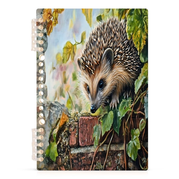 Hedgehog and Ivy Notebooks 1-subject Journal 60 Sheets A5 College Ruled Paper Detachable Ring 8.3"x5.7"