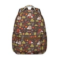 thumbnail image 1 of Hedgehog and Mushroom Backpack for School,Cute School Bag,Schoolbag with Adjustable Shoulder Straps & Padded Back,15.3"x11"x7.1"., 1 of 6