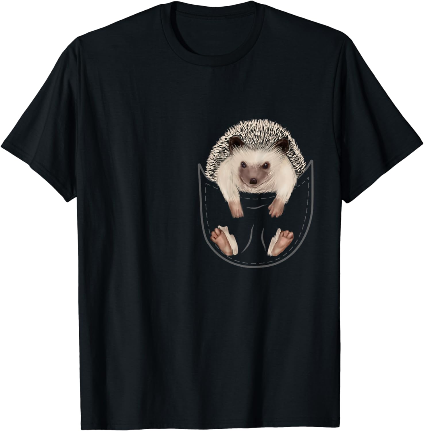 Hedgehogs Clothes Pocket Animal Outfit Art Gift Hedgehog TShirt