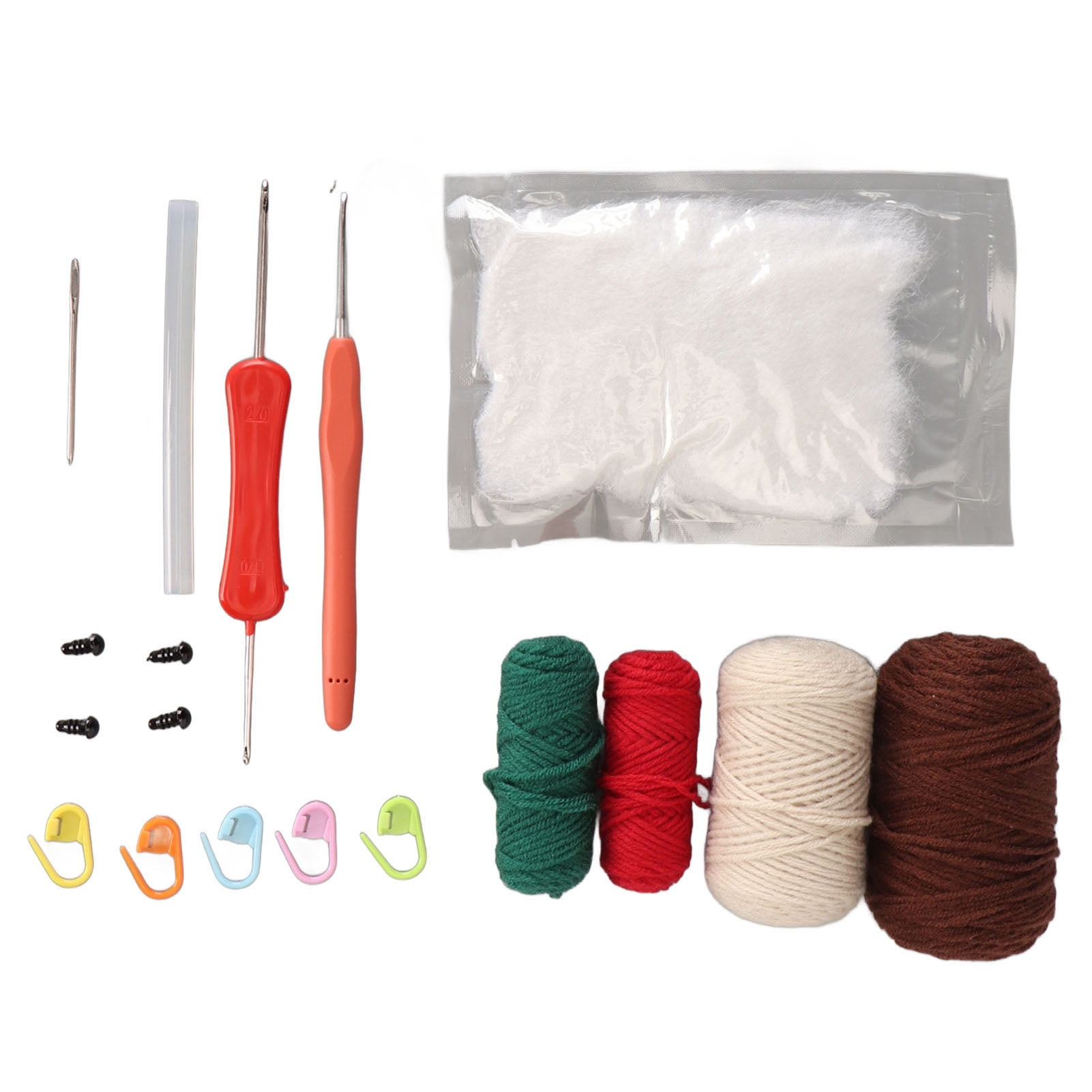 Hedgehogs Crochet Kit with Yarns Crochet Hook Stuffing DIY Learn to