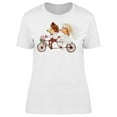 thumbnail image 1 of Hedgehogs On A Tandem Bike T-Shirt Women -Image by Shutterstock, Female Small, 1 of 2