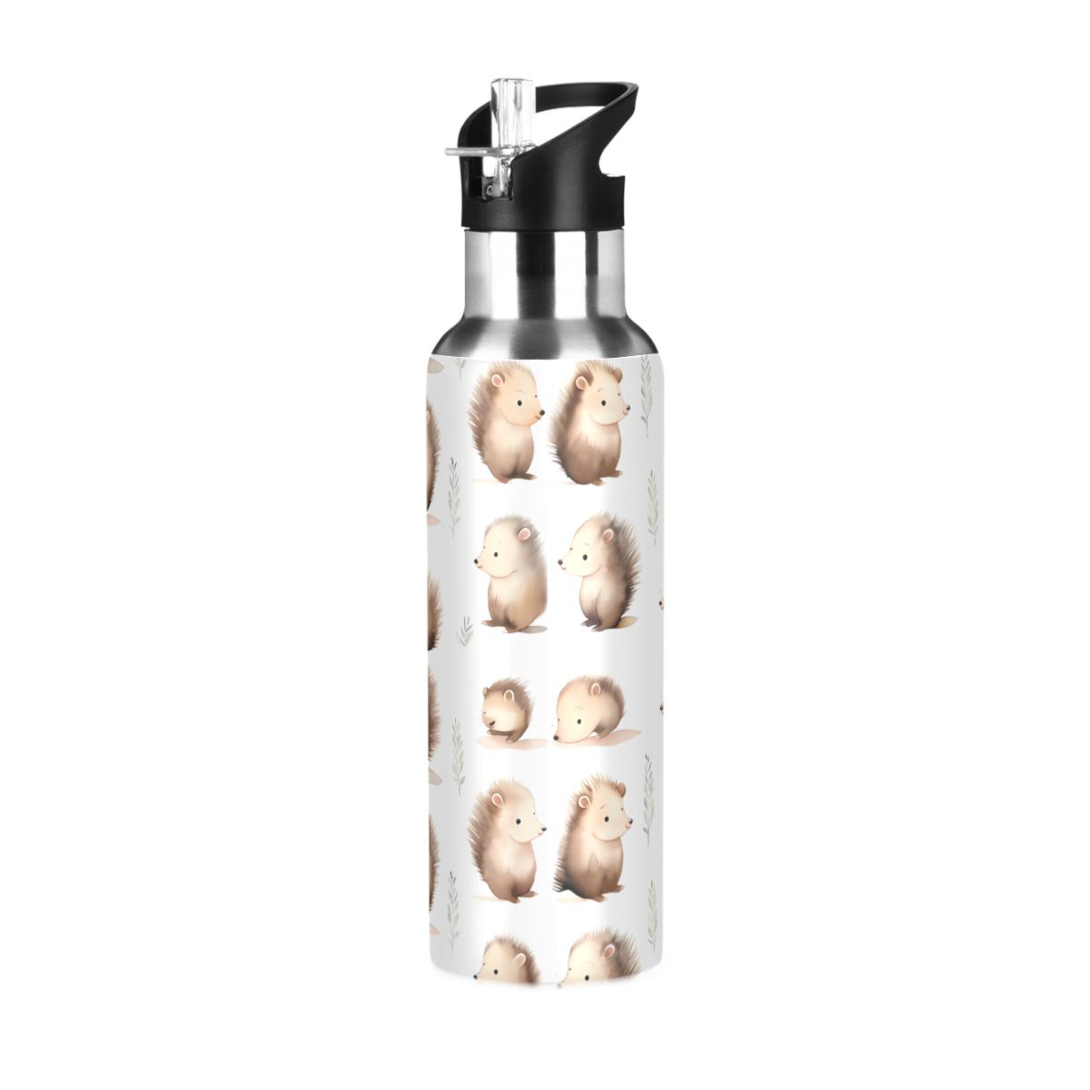 Hedgehogs Water Bottles Insulated Thermos Kids Stainless Steel Bottle