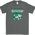 thumbnail image 1 of Hedgehogs Why Dont They Just Share The Hedge T-Shirt Funny Animal Tee - Charcoal, L, 1 of 1