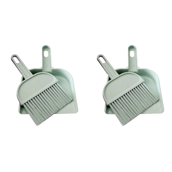 Hedgehogs and Other Small Animals - Mini Dustpan and Brush Set Cleaning Tool for Animal Waste (2 Pack)