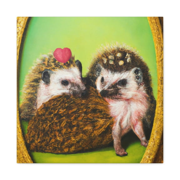 Hedgehogs in Rococo - Canvas