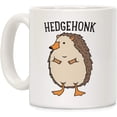 thumbnail image 1 of Hedgehonk (Hedgehog Goose) White 11 Ounce Ceramic Coffee Mug, 1 of 1
