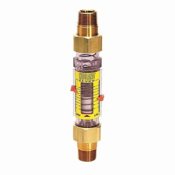 Hedland Flowmeter,3/4 MNPT,0.5-4 GPM H625-604-R