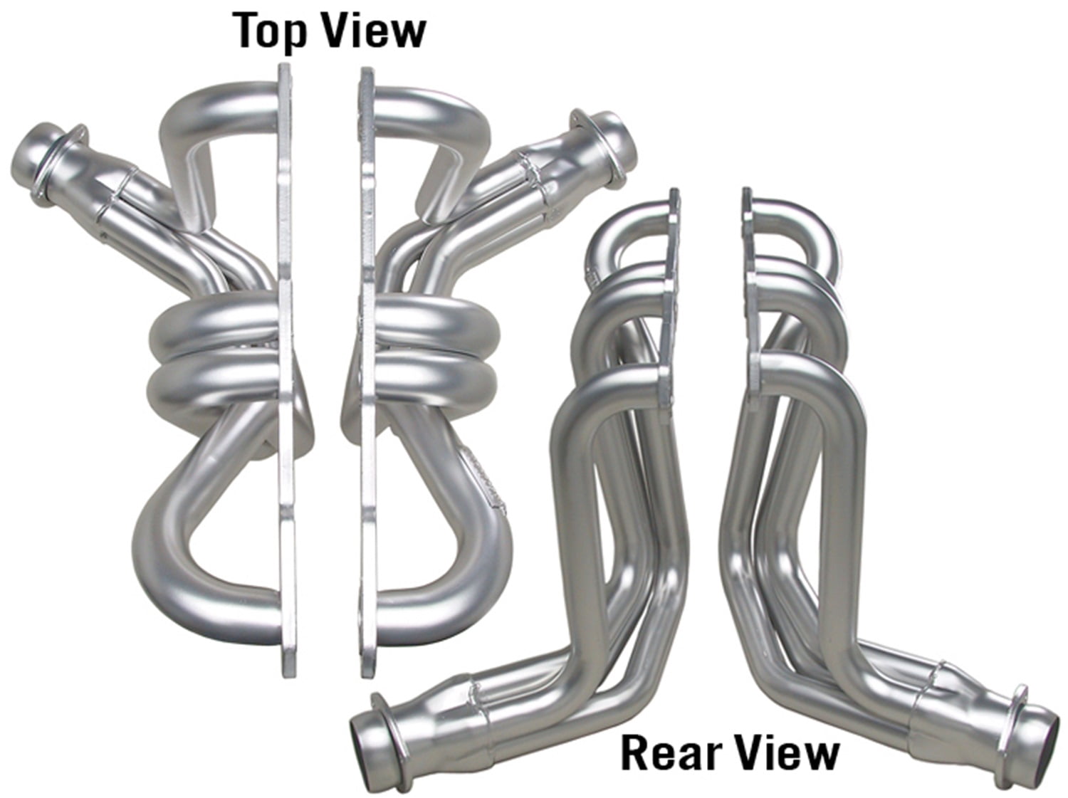 Walamrt Header Hedman 68238 Silver Matte Ceramic-Metallic Long Tube Racing Exhaust ...