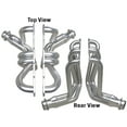 thumbnail image 1 of Hedman 68238 Silver Matte Ceramic-Metallic Long Tube Racing Exhaust Headers for Small Block Chevy, 1 of 3