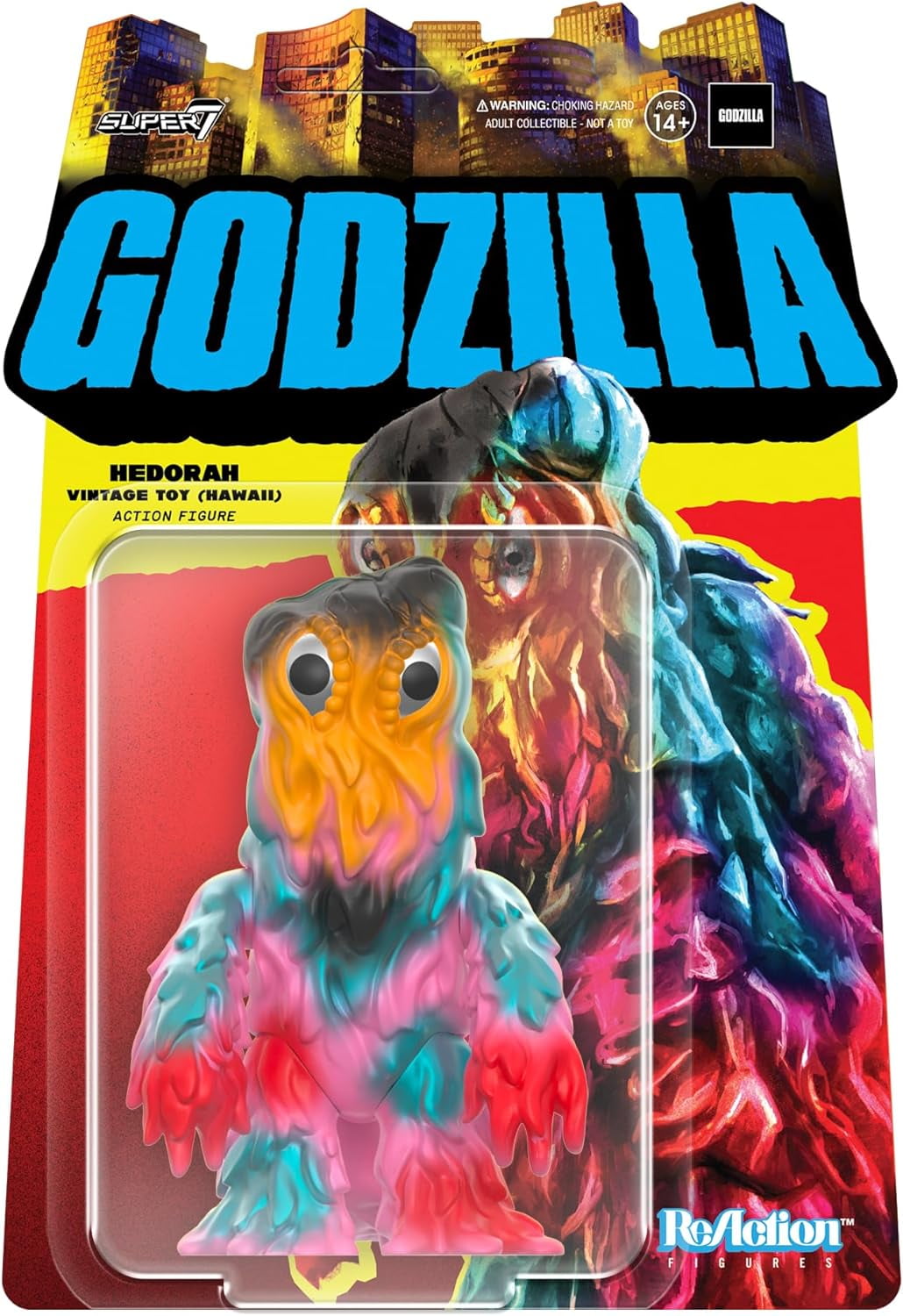 Hedorah Godzilla 71 Vintage Toy Color Hawaii Super7 Reaction
