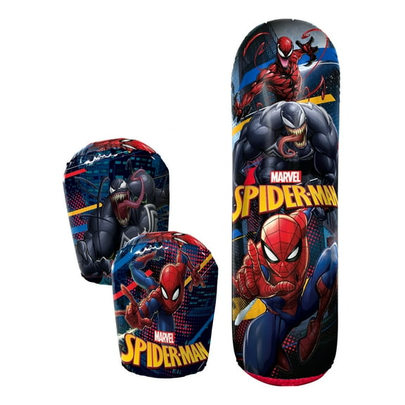 Hedstrom 36" Bop Bag and Bop Gloves, Spiderman