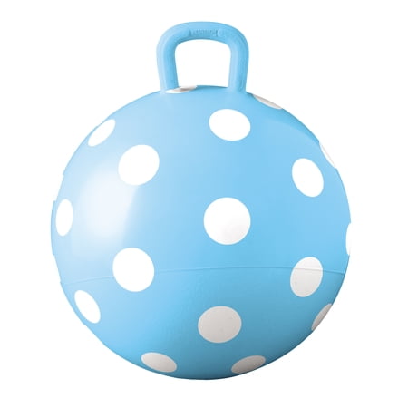 Hedstrom Blue Polka Dot 15 inch Space Hopper, Children 3 Years and up