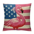 thumbnail image 1 of Heduofu Cute Flamingo Patriotic Pillow Covers Independence Day Pillowcase Throw Pillow Covers Decorative Square Pillow Cases Standard Size for Home Couch Sofa Bed Pillow Protector White, 1 of 5