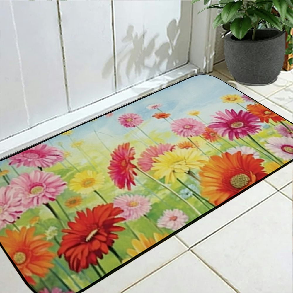 Heduofu Decorative Door Mat, Door Mat with Non-Slip Rubber Backing, Easy Cleaning, Traps Dirt, Rug for , Patio, Garage 19.68*47.24 in