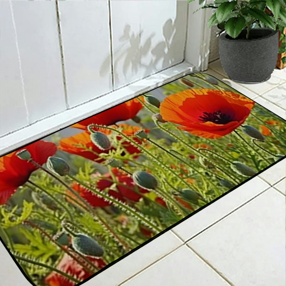 Heduofu Decorative Door Mat, Door Mat with Non-Slip Rubber Backing, Easy Cleaning, Traps Dirt, for Entry, Patio, Garage 19.68*47.24 in