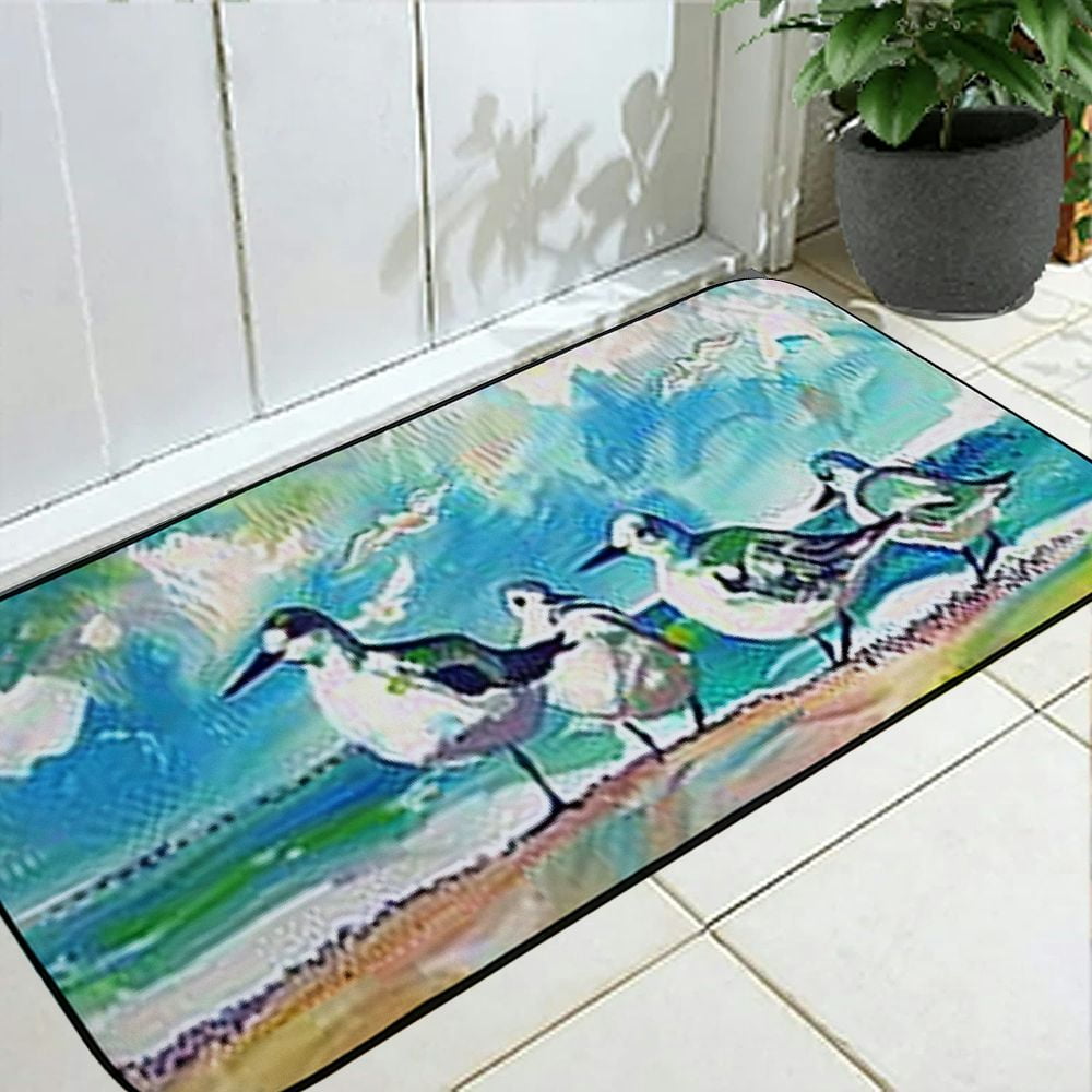 Heduofu Decorative Door Mat, Door Mat with Non-Slip Rubber Backing, Easy Cleaning, Traps Dirt, for Entry, Patio, Garage 19.68*47.24 in